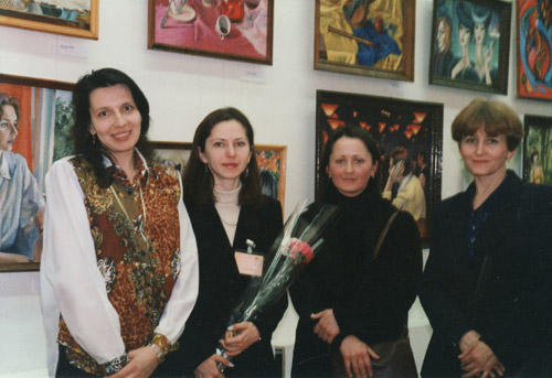 На открытии выставки в ЦДХ 17 марта 1999 г.