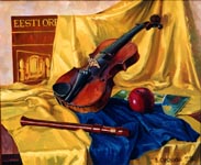 VIOLIN, 1998, oil on canvas, 50x60 cm